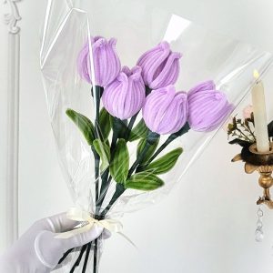 Bouquet de tulipes lila