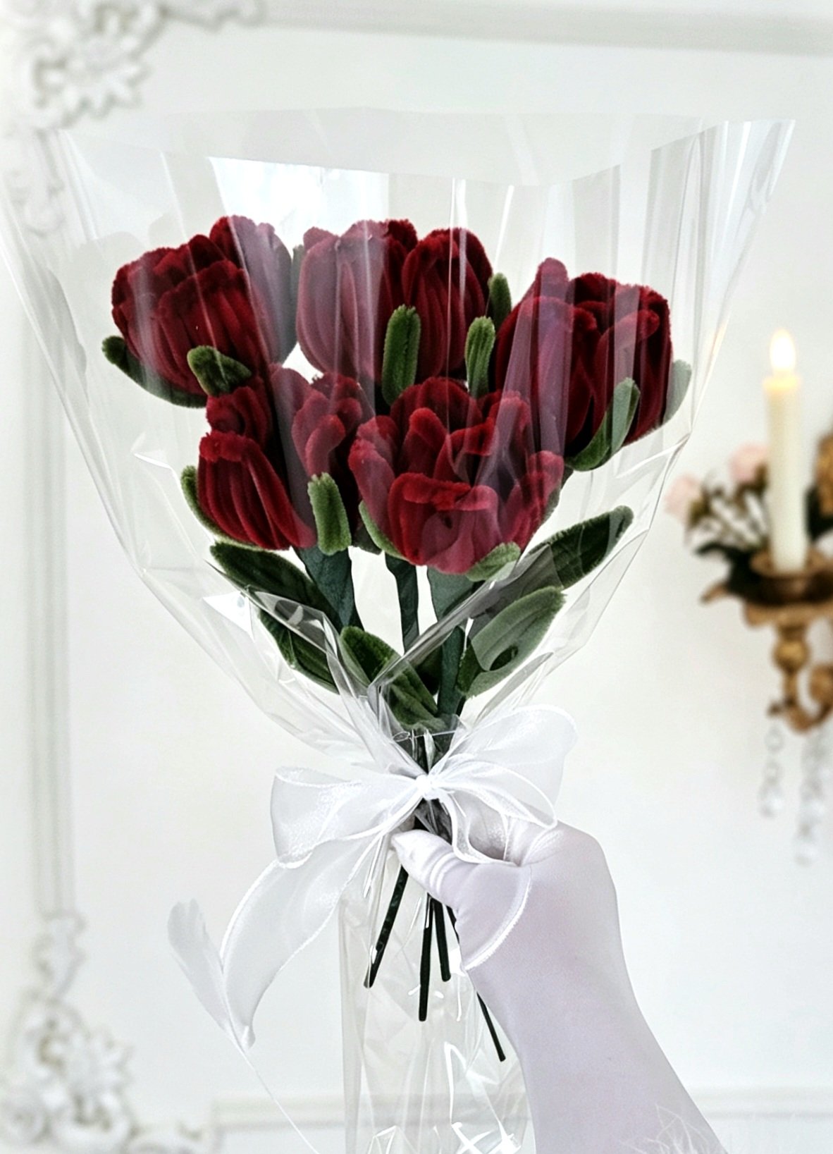 Bouquet de roses éternelles rouge – Image 2