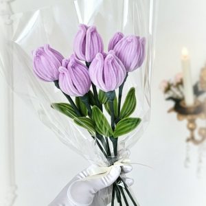 Bouquet de tulipes lila