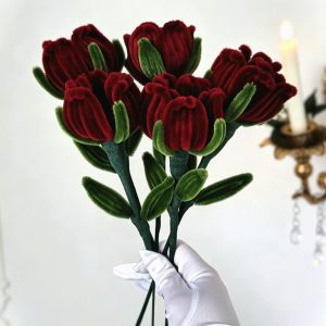 Bouquet de roses éternelles rouge